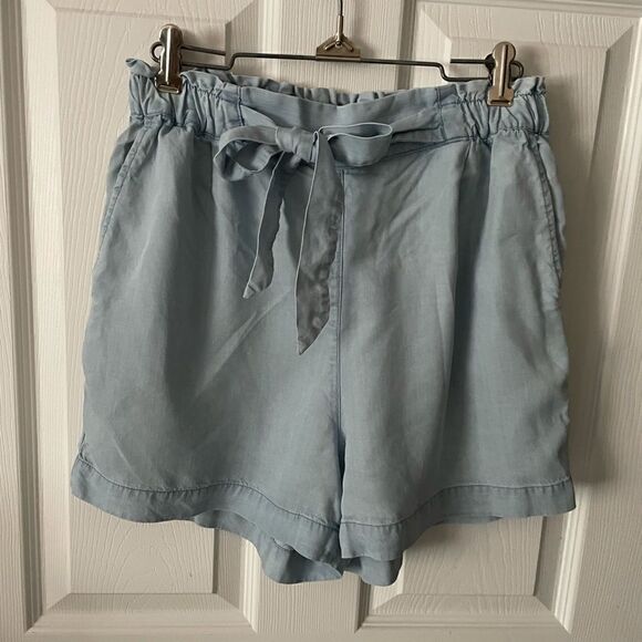 Hâ&âM denimâsâhiâwaistedâwomenâsâpaperâbagâshorts - Picture 1 of 3